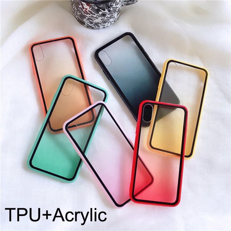 Protective Candy Gradient Rainbow Colorful Hard Acrylic TPU Shockproof Cell Mobile Phone Back Cover Case For Iphone XS Max
Protective Candy Gradient Rainbow Colorful Hard Acrylic TPU Shockproof Cell Mobile Phone Back Cover Case For Iphone XS Max