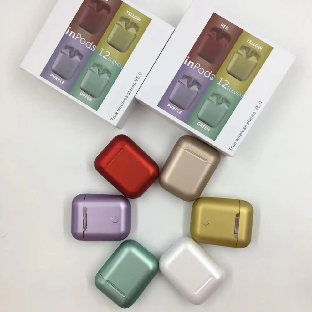 2020 Newst product promotion metal color inpods 12 macaron tws earphones, Macaron color
2020 Newst product promotion metal color inpods 12 macaron tws earphones, Macaron color