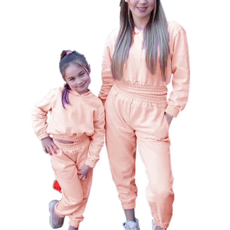 Winter Kids Clothing Sets Crop Top Joggers Two Piece Set Long Sleeve Mommy and Me Outfits
Winter Kids Clothing Sets Crop Top Joggers Two Piece Set Long Sleeve Mommy and Me Outfits