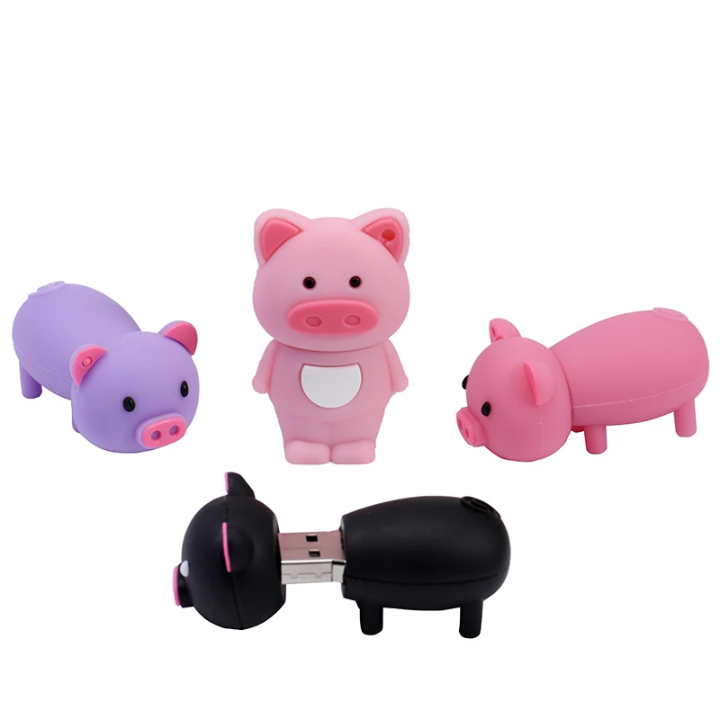

JASTER Pen Drive Cartoon Pink Pig Pendrive 4GB 8GB 16GB 32GB 64GB Usb Flash Drive USB 2.0 Flash Memory Stick Disk on key Gift, Color