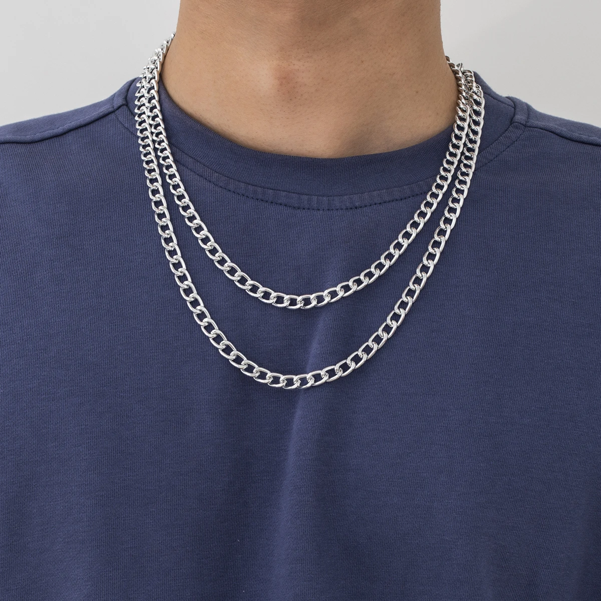 SHIXIN High Quality Necklace 2pc/Set Gold Color Silver Color Hip hop Cuban Link Necklace Chain Set for Man Minimalist Jewelry, Gold,silver
SHIXIN High Quality Necklace 2pc/Set Gold Color Silver Color Hip hop Cuban Link Necklace Chain Set for Man Minimalist Jewelry, Gold,silver