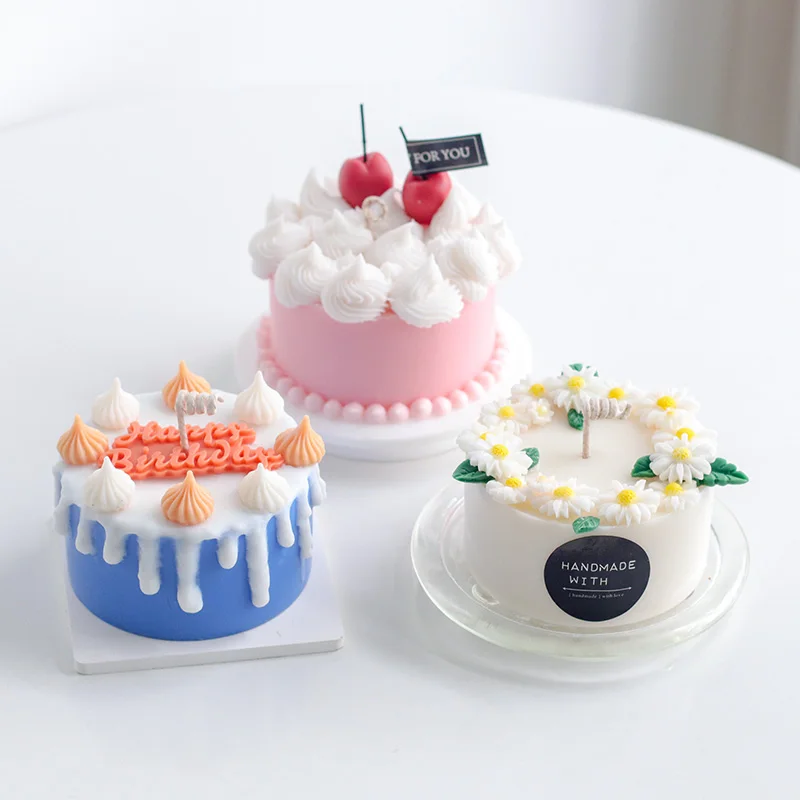 Four-inch round cake aromatherapy candle diy Western pastry baking emulational fruit birthday candle making silicone mold
Four-inch round cake aromatherapy candle diy Western pastry baking emulational fruit birthday candle making silicone mold