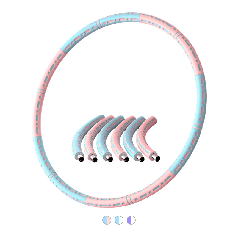 6 Sections Diameter 94cm Foam Stainless Steel Weight-able Hula Ring Hoop Gym Fitness Detachable Portable Hula weight Hoop, Blue-pink,purple-white,blue-white
6 Sections Diameter 94cm Foam Stainless Steel Weight-able Hula Ring Hoop Gym Fitness Detachable Portable Hula weight Hoop, Blue-pink,purple-white,blue-white