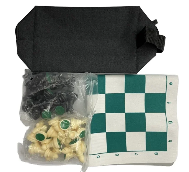 Plastic chess pieces set travel portable zippered chess set storage bag adult chess board game
Plastic chess pieces set travel portable zippered chess set storage bag adult chess board game