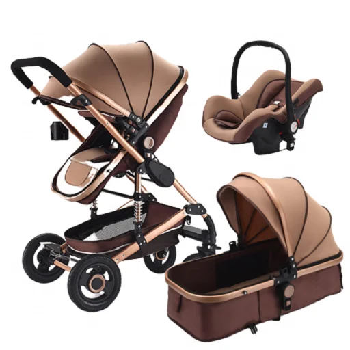 tan leather pram