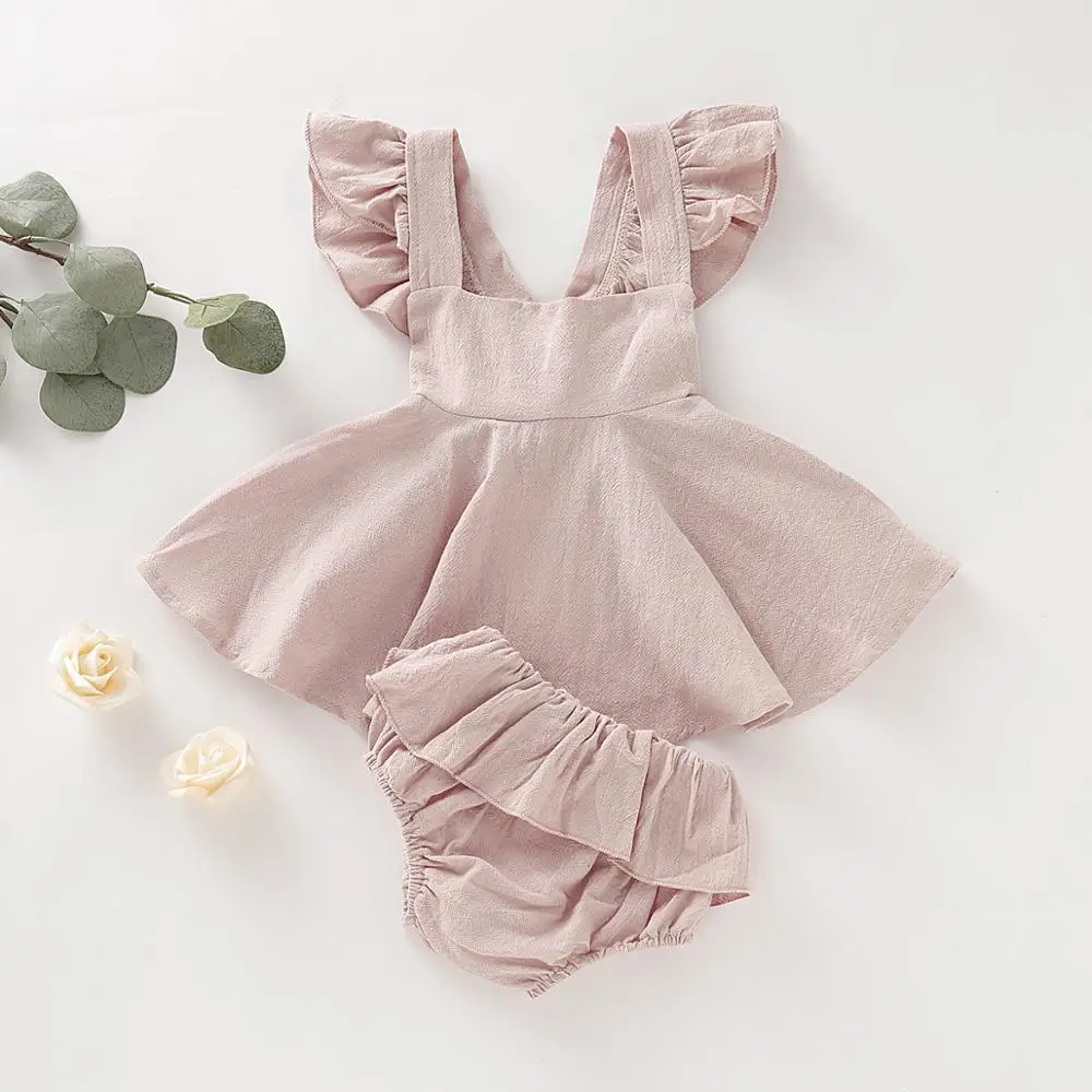 2020 new summer toddler clothing suit baby girl strap dusty pink dress top with pp shorts 2pcs outfits hot sale, As picture
2020 new summer toddler clothing suit baby girl strap dusty pink dress top with pp shorts 2pcs outfits hot sale, As picture