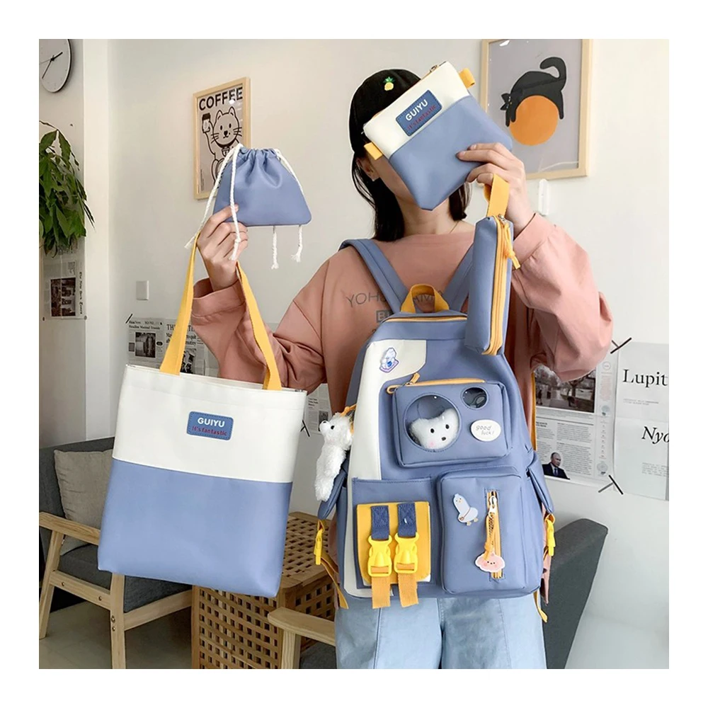5 pieces Set Cute kids Backpack Sets School Bags For Teenager Girls High Capacity School Backpacks, 3 colors
5 pieces Set Cute kids Backpack Sets School Bags For Teenager Girls High Capacity School Backpacks, 3 colors