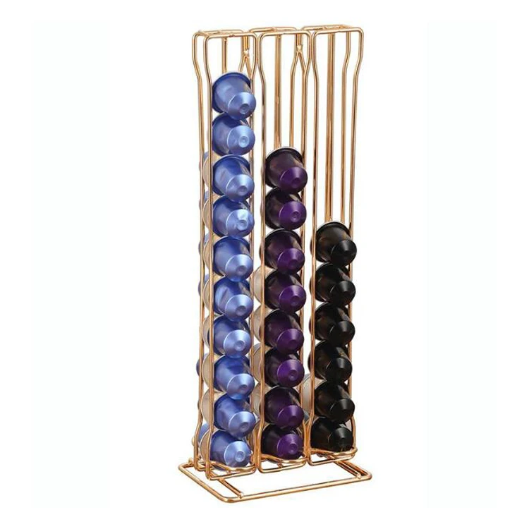 Stainless Steel Double Sided 60 Grains Coffee Capsules Display Rack Stand Coffee Capsules Storage Holder Organizer
Stainless Steel Double Sided 60 Grains Coffee Capsules Display Rack Stand Coffee Capsules Storage Holder Organizer