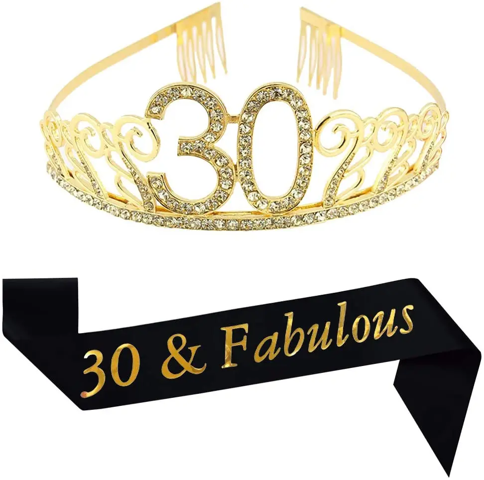 birthday sash and tiara girls rose gold birthday