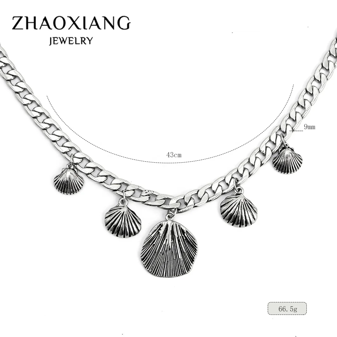 Boho Shell Necklaces Cuban Chain Seashell Pendants Gold Plated Hip Hop Punk Jewelry Fashion Accessories Accept Custom
Boho Shell Necklaces Cuban Chain Seashell Pendants Gold Plated Hip Hop Punk Jewelry Fashion Accessories Accept Custom