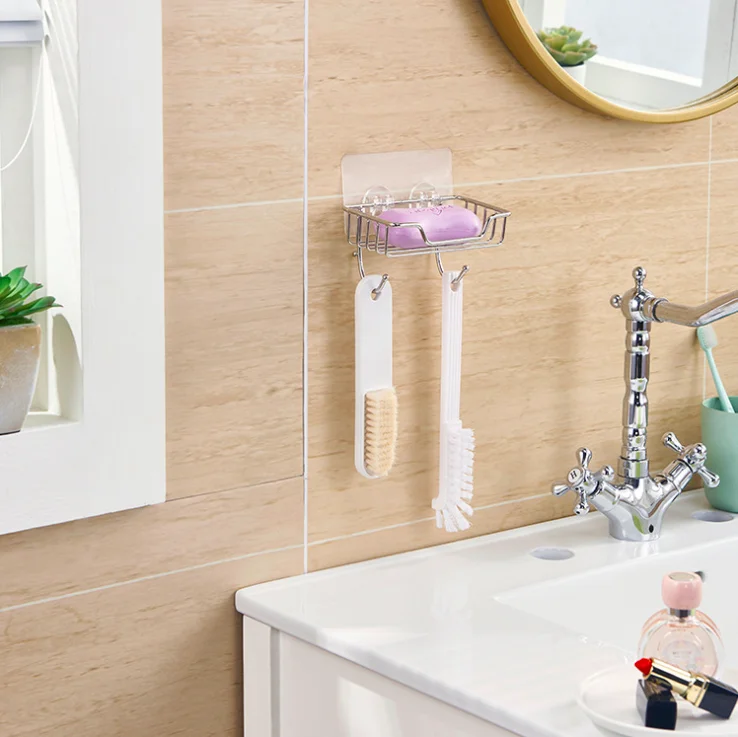 Stainless Steel Soap Dish Holder Wall-Mounted Drain Hollow Soap Box Strong Suction Soap Dish For Kitchen Bathroom Accessories
Stainless Steel Soap Dish Holder Wall-Mounted Drain Hollow Soap Box Strong Suction Soap Dish For Kitchen Bathroom Accessories
