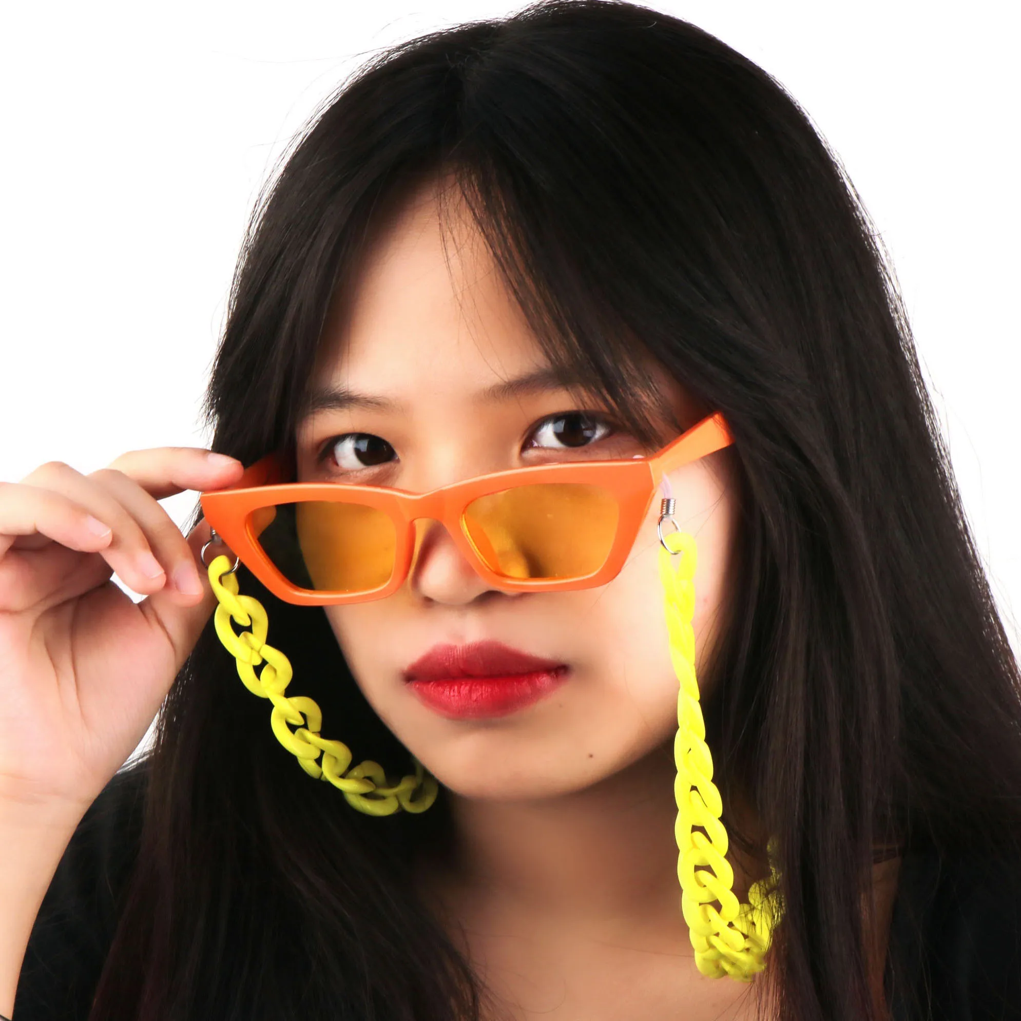 New Colorful Acrylic Glasses Cord Trendy Candy Color Plastic Chain Eyeglasses Facemask Sunglasses Chains
New Colorful Acrylic Glasses Cord Trendy Candy Color Plastic Chain Eyeglasses Facemask Sunglasses Chains