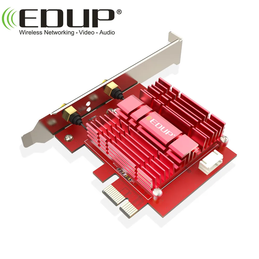 3000Mbps EP-9636GS WiFi 6 Blue-tooth 5.0 PCI-E PCI Express Network Card In-tel AX200
3000Mbps EP-9636GS WiFi 6 Blue-tooth 5.0 PCI-E PCI Express Network Card In-tel AX200