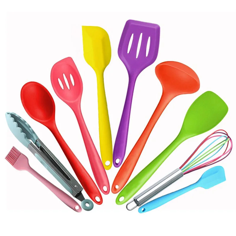 Cookware Set 10pcs/set Kitchen Cake Tool Non-stick Homeware Colorful Silicone Kithchen Spatula
Cookware Set 10pcs/set Kitchen Cake Tool Non-stick Homeware Colorful Silicone Kithchen Spatula