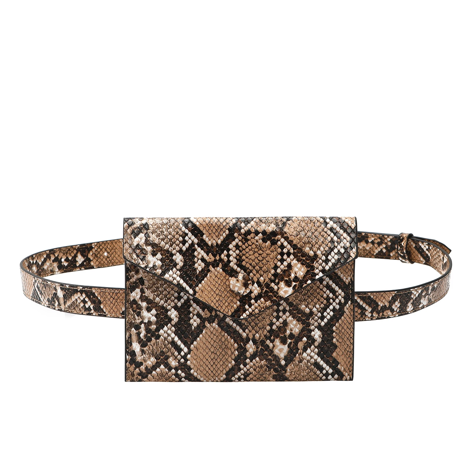 

Fashion cangurera Chi Leopard Print Pu Leather Purse Bum bag Fanny Pack Waist Bag For Women, Leopard/snakeskin