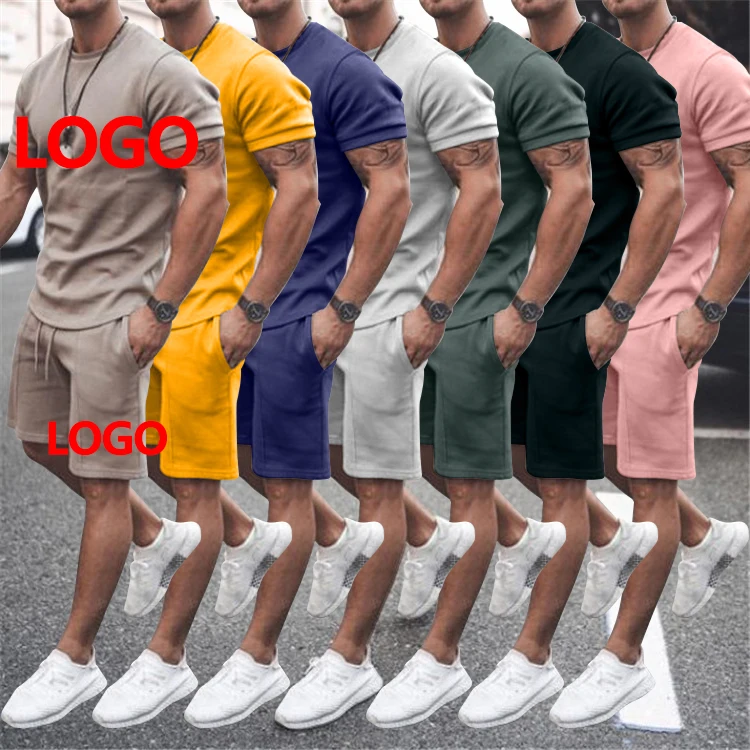 2022 Custom Logo Casual Men Track Suits Short Sets Two Piece Outfits Mens Two Piece Short Sets, Picture
2022 Custom Logo Casual Men Track Suits Short Sets Two Piece Outfits Mens Two Piece Short Sets, Picture