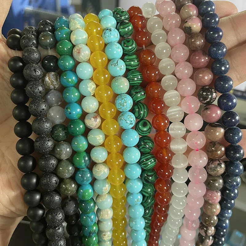Natural Stone Beads Smooth Multicolor Glass Tourmaline Agates Loose Spacer Beads For Jewelry Making DIY Bracelets Accessories
Natural Stone Beads Smooth Multicolor Glass Tourmaline Agates Loose Spacer Beads For Jewelry Making DIY Bracelets Accessories