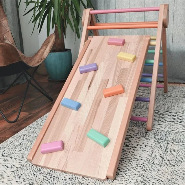 XIHA Pikler Triangle Wooden Climbing Frame Toddler Climbing Toys Indoor Pikler Triangle Climbing For Kids, Natural or colored
XIHA Pikler Triangle Wooden Climbing Frame Toddler Climbing Toys Indoor Pikler Triangle Climbing For Kids, Natural or colored