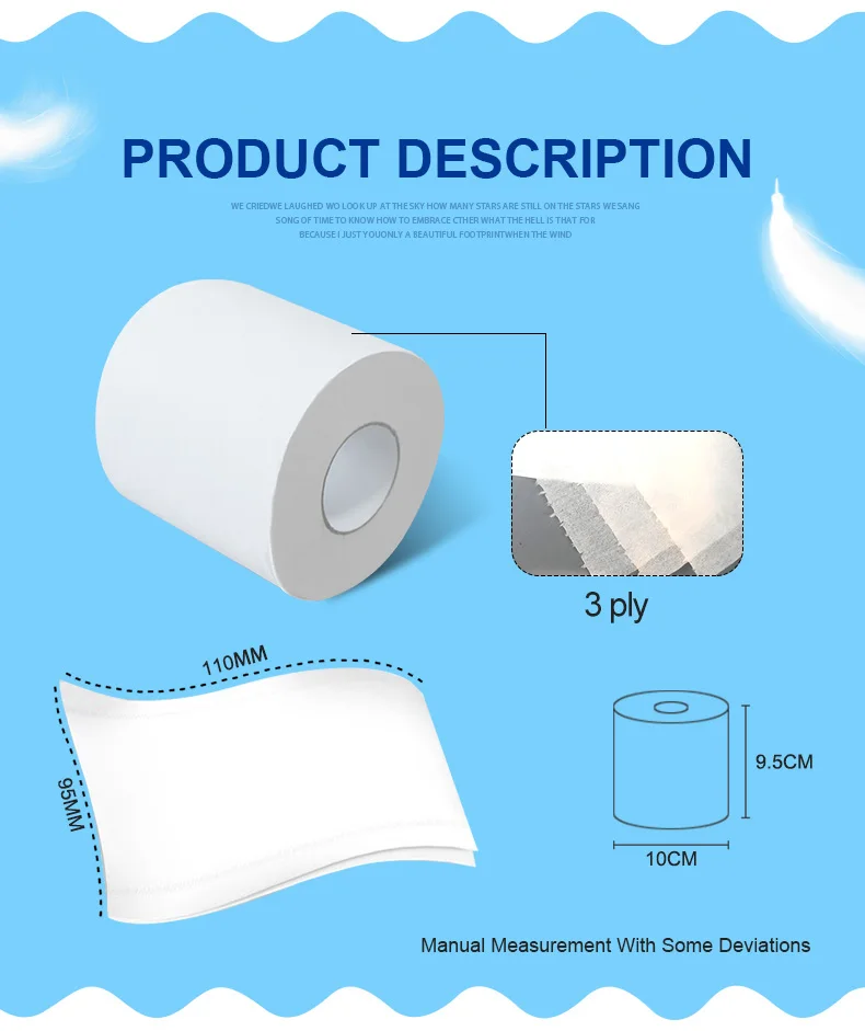 3 Ply 120g Ultra Clean Care White Soft Virgin Wood Pulp Toilet Paper Tissue Rolls , 6 Pack of 18 Family Rolls