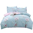 Custom Printed 100% polyester comforter bedsheets and pillow cases set 3 4 Bed Sheet
