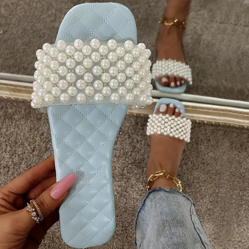 Summer The New Fashion Pearl Rhinestone Sandals Miss Sandy Beach Flip Flops Casual Sandals, 4 colors
Summer The New Fashion Pearl Rhinestone Sandals Miss Sandy Beach Flip Flops Casual Sandals, 4 colors