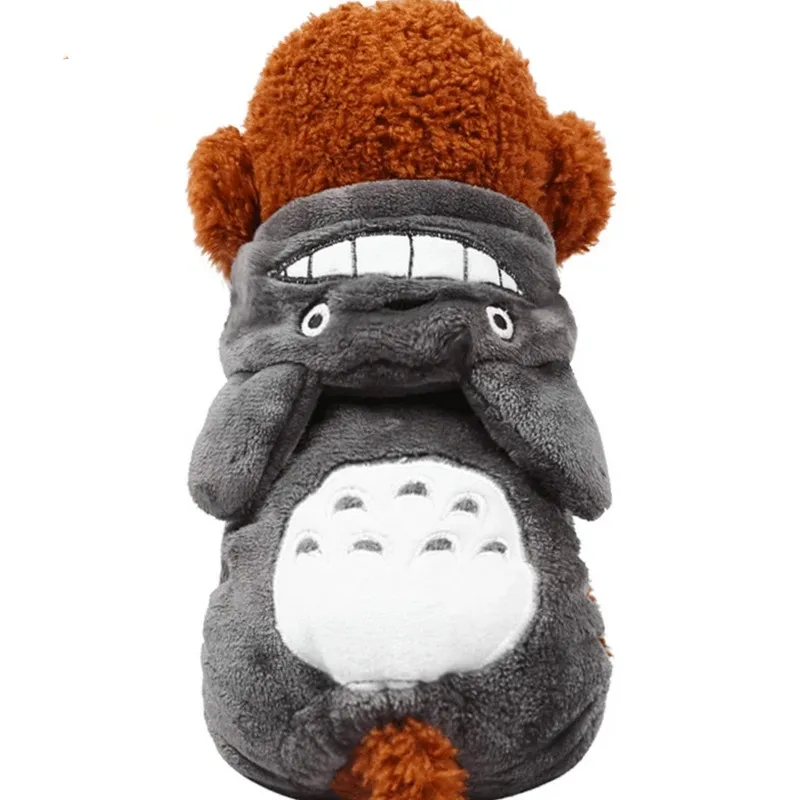 2021 New Pet Clothes Teddy Small Dog Cartoon Totoro Suit Autumn&winter Warm Plush Rompers For Puppy Cat Clothes With Hat
2021 New Pet Clothes Teddy Small Dog Cartoon Totoro Suit Autumn&winter Warm Plush Rompers For Puppy Cat Clothes With Hat