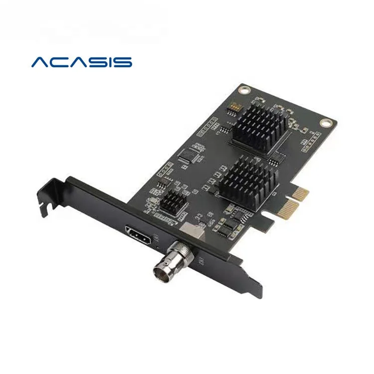 

Acasis Dual-Channel SDI/HD-compatible HD PCIE Capture Card Switch Game Live Broadcast PS4/NS Camera SLR 4k Recording Vmix