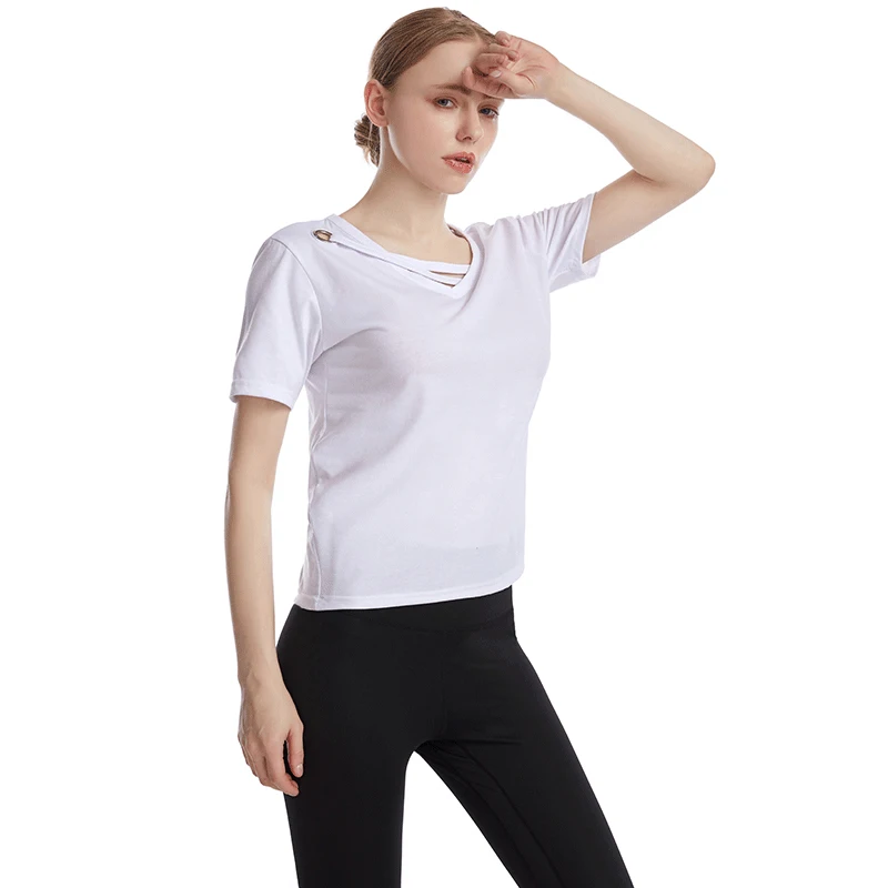 Latest 2021 New Design Custom Logo Women's T-shirts V Neck Plain White Short Sleeve Cotton Casual T shirts Women, Black, pink,green, yellow, white, gray
Latest 2021 New Design Custom Logo Women's T-shirts V Neck Plain White Short Sleeve Cotton Casual T shirts Women, Black, pink,green, yellow, white, gray