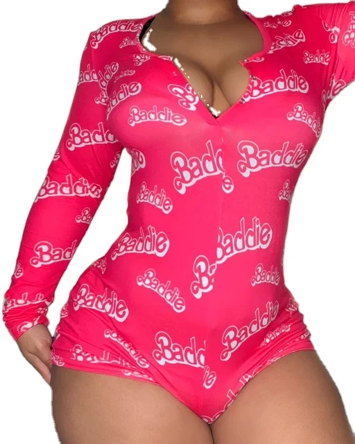 Wholesale Stretchy Sexy Button Bodysuit One Piece Romper Custom Sleepwear Short Onesie Plus Size Pajamas For Adults Women
Wholesale Stretchy Sexy Button Bodysuit One Piece Romper Custom Sleepwear Short Onesie Plus Size Pajamas For Adults Women