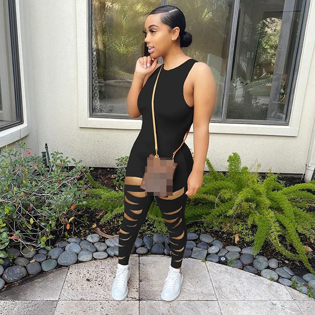 Fashion Apparel 2021 Solid Cutout Sleeveless Women Tight Jumpsuits One Piece Hollowed Out Jumpsuit -PT, Red,black
Fashion Apparel 2021 Solid Cutout Sleeveless Women Tight Jumpsuits One Piece Hollowed Out Jumpsuit -PT, Red,black
