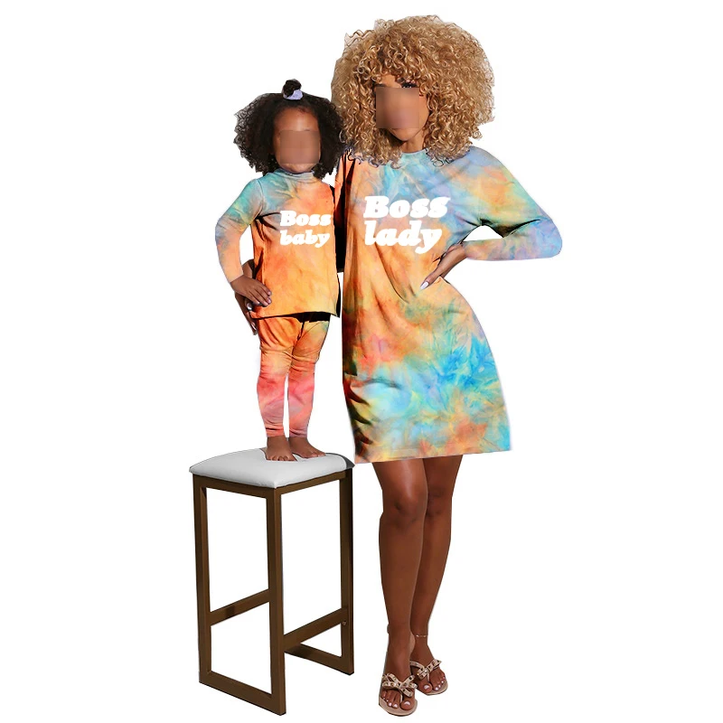 Mommy and Me Outfits Fall Dresses for Women Tie Dye Sets Long Sleeve Two Piece Set Family Matching Pajamas, Picture
Mommy and Me Outfits Fall Dresses for Women Tie Dye Sets Long Sleeve Two Piece Set Family Matching Pajamas, Picture