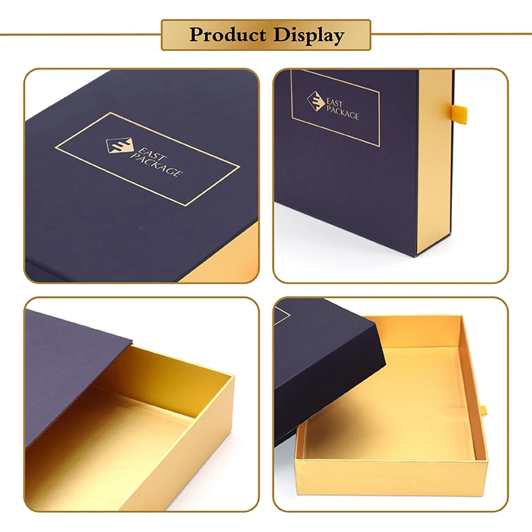 custom logo printed drawer box perfume paper gift box packagi