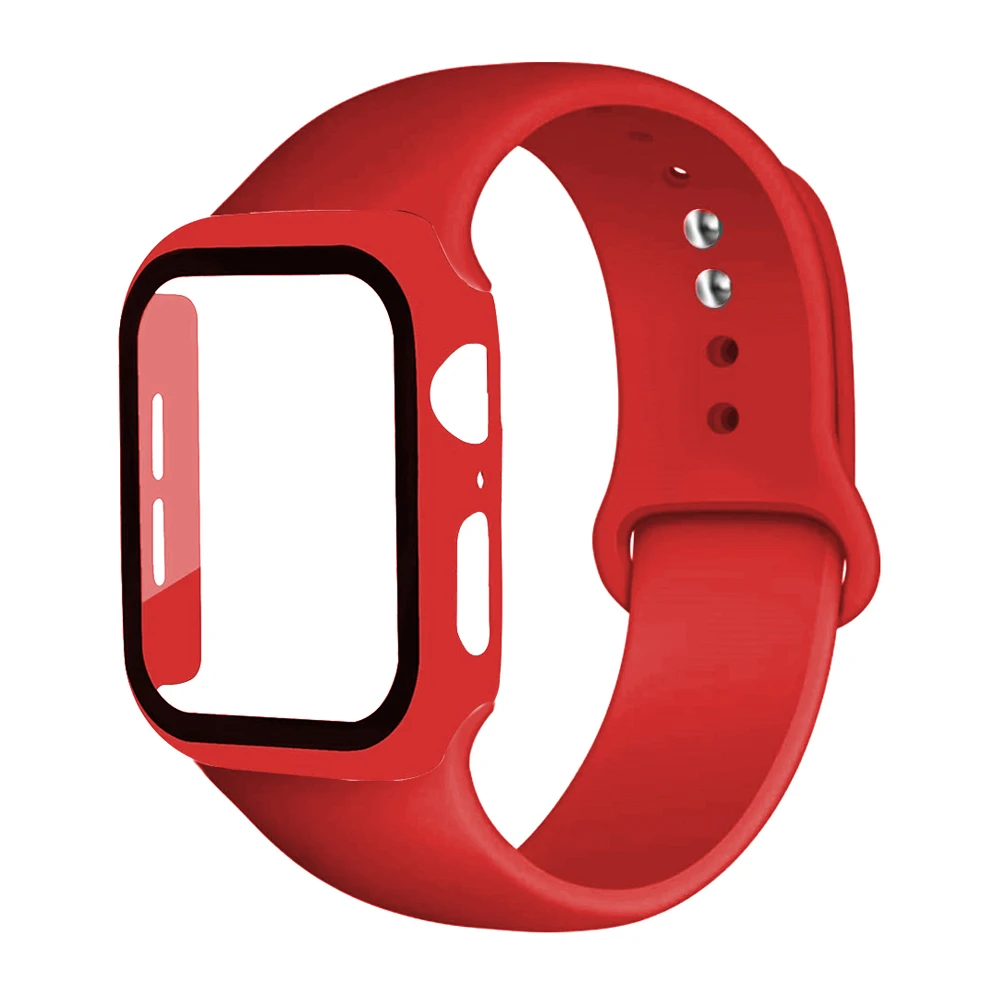Case+Watch Strap For Apple 42mm 38mm 44mm 40mm Sport Silicone Wristband Bracelet For Iwatch Series SE/6/5/4/3/2/1, Customized
Case+Watch Strap For Apple 42mm 38mm 44mm 40mm Sport Silicone Wristband Bracelet For Iwatch Series SE/6/5/4/3/2/1, Customized