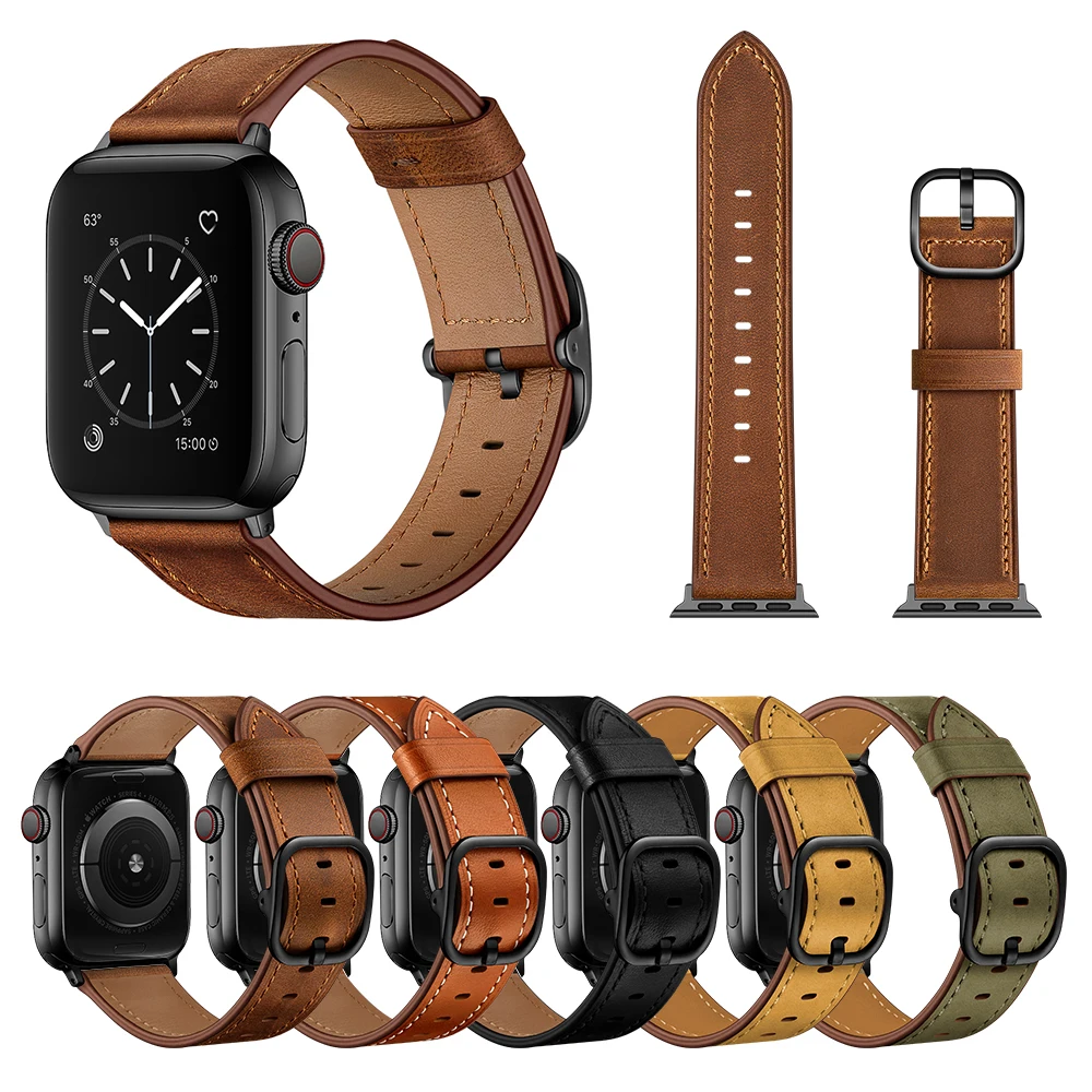 New Sport Watchband Top Genuine Leather Strap For Apple Watch Series 7 Band Smart Watch Bracelet
New Sport Watchband Top Genuine Leather Strap For Apple Watch Series 7 Band Smart Watch Bracelet