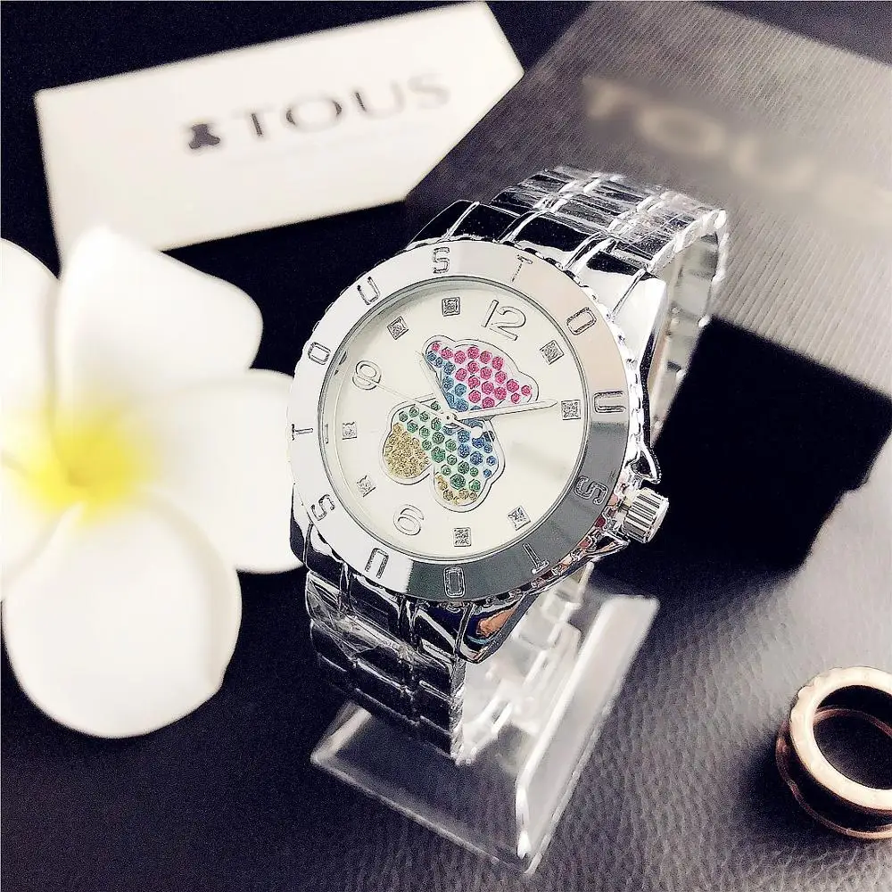 

2019 New Trend Exquisite Blue Watch Fashionable European and American Boutique New Watch Ms. Watch Silicone, Gold