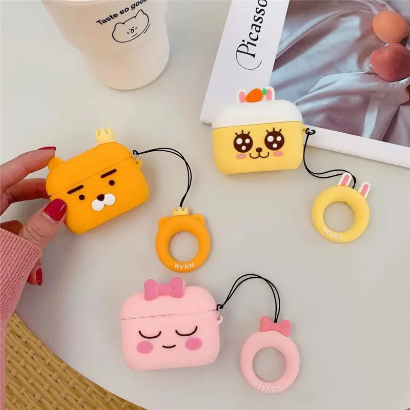 For Airpods Pro Cute Cartoon Animal Bear Peach 3D Headset Cases Wireless Earphone Cover, Colorful
For Airpods Pro Cute Cartoon Animal Bear Peach 3D Headset Cases Wireless Earphone Cover, Colorful