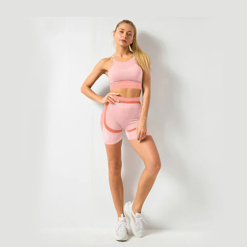 2020 Custom Logo Professional Design Wholesale Seamless Gym Work Out Fitness Yoga Wear Women Sports Underwear Sets (bra+shorts)
2020 Custom Logo Professional Design Wholesale Seamless Gym Work Out Fitness Yoga Wear Women Sports Underwear Sets (bra+shorts)