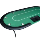 Texas Hold'em Poker Table With Dealer Position and Chips Tray