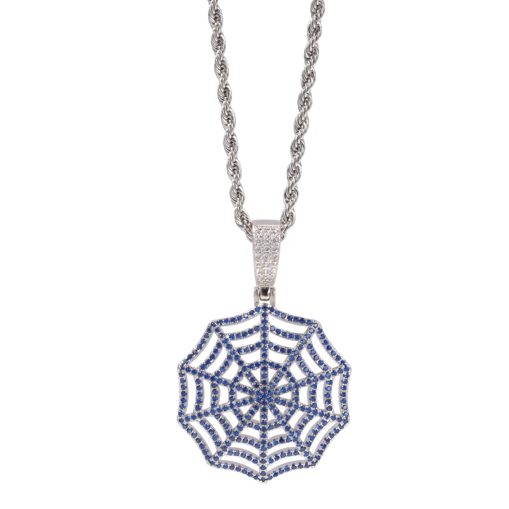 Hip-hop Jewelry Zircon Spider's Web Rap NecKLACE hip hop chains and pendants Wholesale
Hip-hop Jewelry Zircon Spider's Web Rap NecKLACE hip hop chains and pendants Wholesale