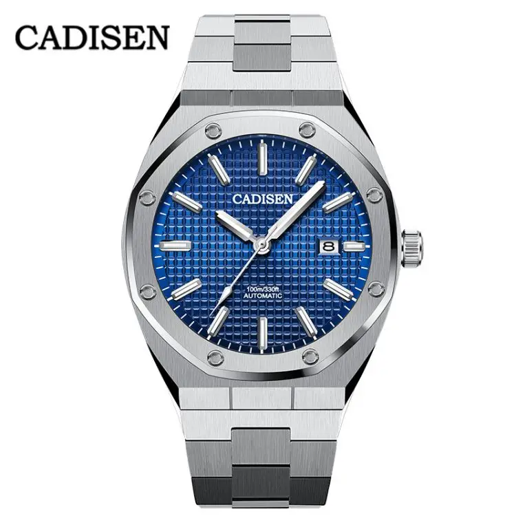 

CADISEN C8179G S New Luxury Men Watches Mechanical Automatic NH35A Blue Business Wristwatches 100M Waterproof Brand Casual Clock