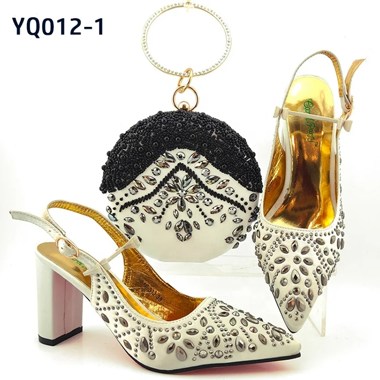 YQ012 Italian Shoes with Matching Bags for Wedding Italy Woman Italian Shoes and Bags Set Decorated with Rhinestone Party Shoes
YQ012 Italian Shoes with Matching Bags for Wedding Italy Woman Italian Shoes and Bags Set Decorated with Rhinestone Party Shoes