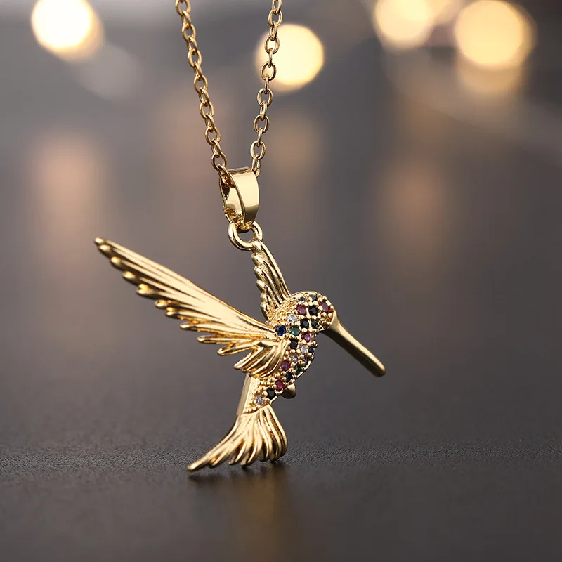Innovative European and American Personalized Bird Necklace Pendant with Micro Set Zircon Necklace for Women
Innovative European and American Personalized Bird Necklace Pendant with Micro Set Zircon Necklace for Women