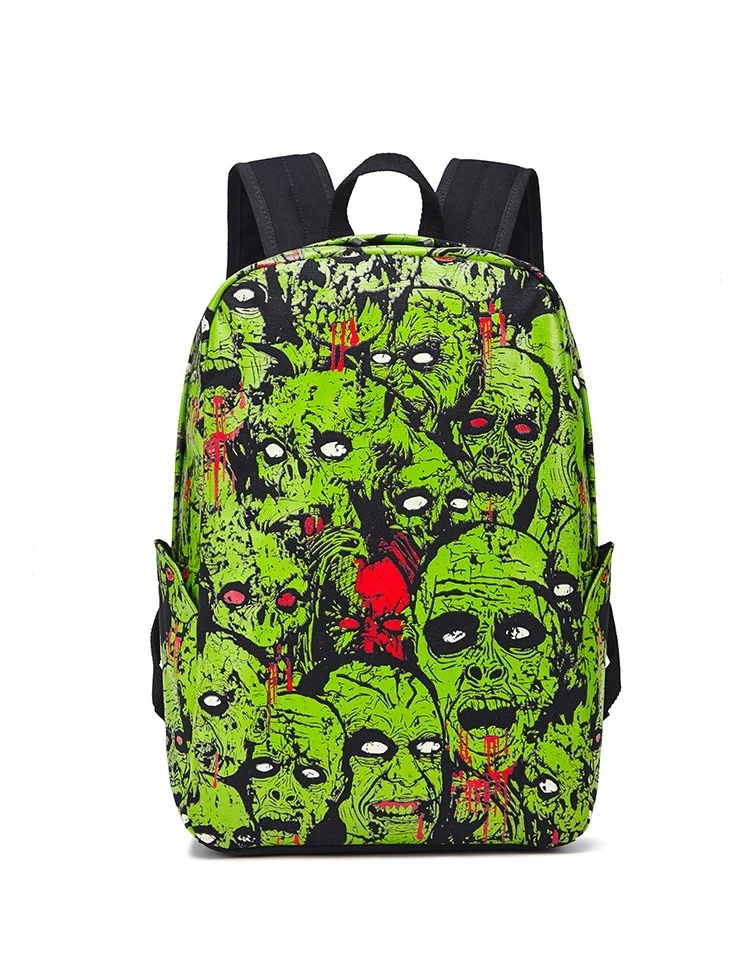 Skull Backpack Purse Teens School Travel Luminous waterproof laptop bags, Green and grey
Skull Backpack Purse Teens School Travel Luminous waterproof laptop bags, Green and grey