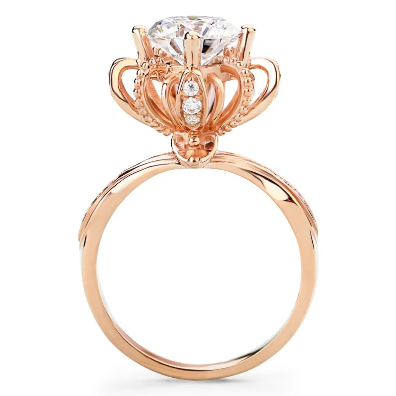 Custom 18k Rose Gold Moissanite Ring 3EX Cut Round Heart and Arrow 1ct2ct3 Lab Grown Diamond Wedding Ring, Def
Custom 18k Rose Gold Moissanite Ring 3EX Cut Round Heart and Arrow 1ct2ct3 Lab Grown Diamond Wedding Ring, Def