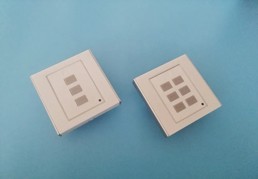 KECO curtain switch and roller blind wall switch RF433 used to control automatic curtain and motorized roller blind