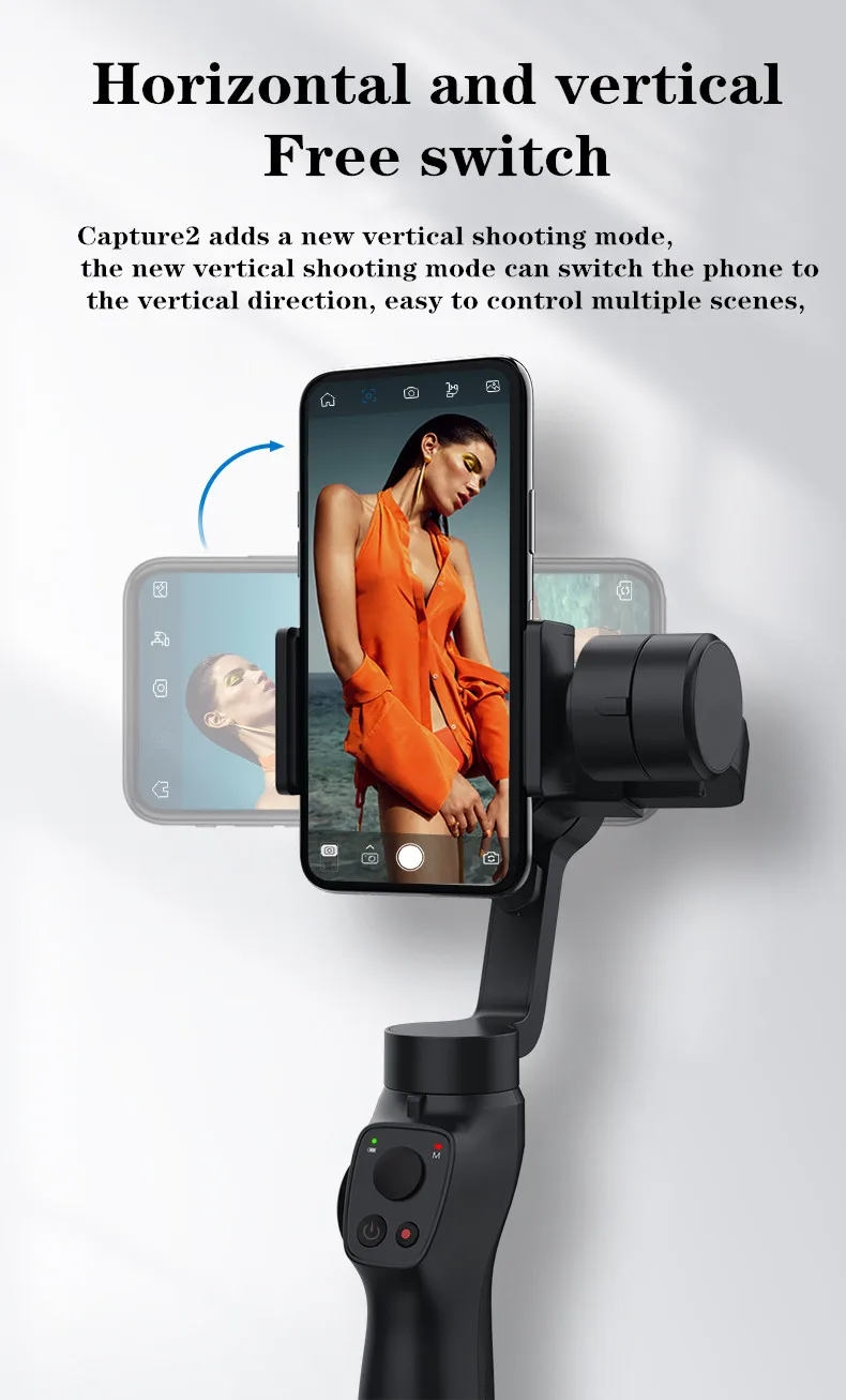 2 aluminum alloy stabilizer 3 axis handheld smartphone gimbal