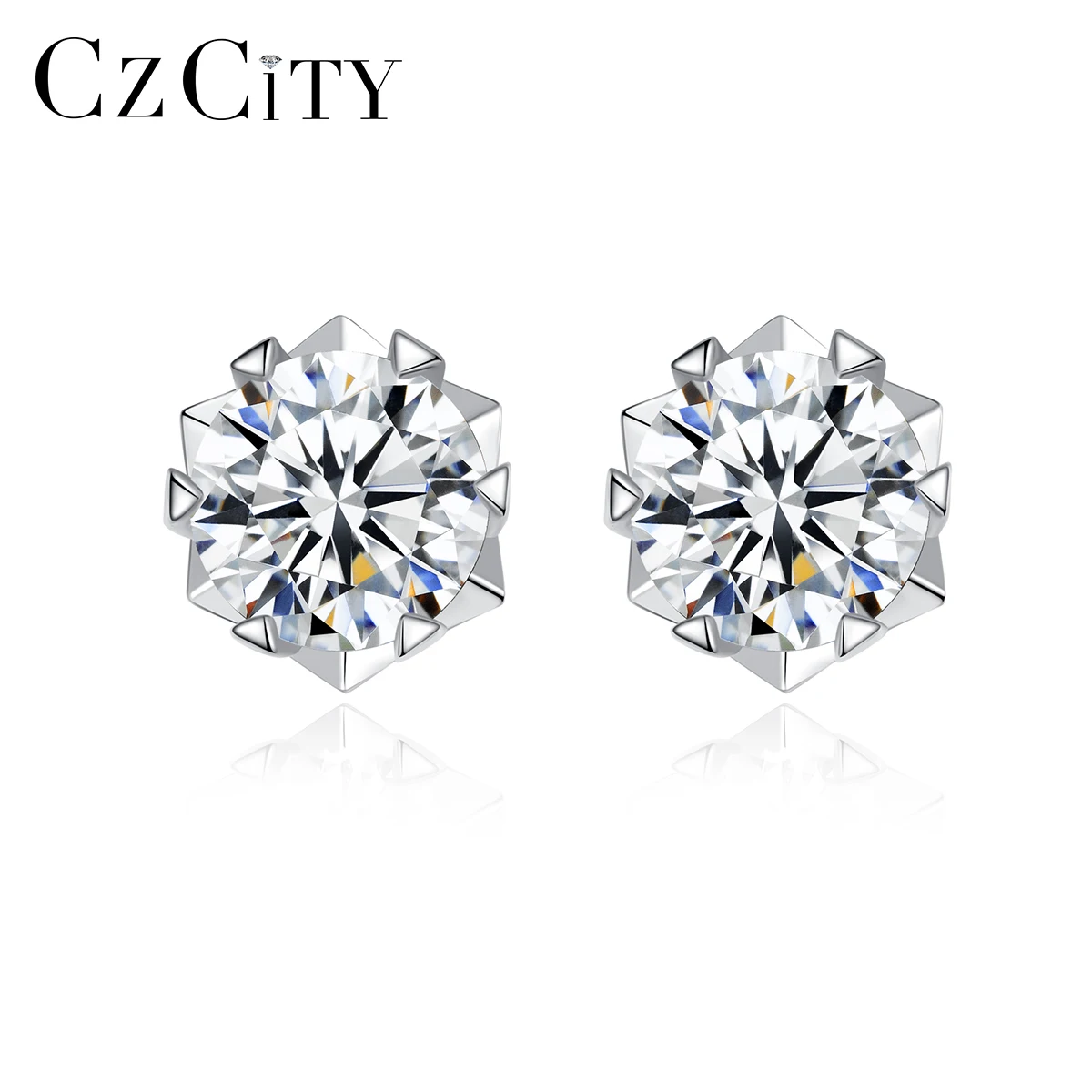 CZCITY One Carat Moissanite Stone Jewelry Earring 925 Sterling Silver Cubic Zirconia Diamond Making Wedding Earring
CZCITY One Carat Moissanite Stone Jewelry Earring 925 Sterling Silver Cubic Zirconia Diamond Making Wedding Earring