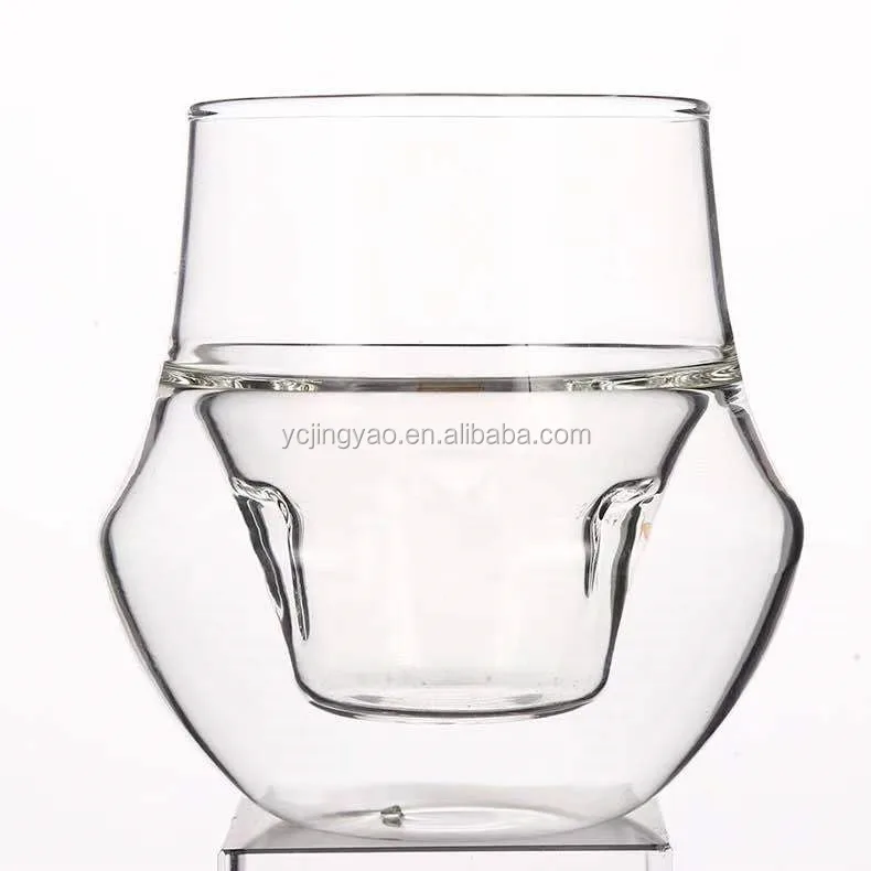 Handblown Small Heat-resistant Transparent Double Wall Glass Drinking Cup Coffee Mugs, Clear
Handblown Small Heat-resistant Transparent Double Wall Glass Drinking Cup Coffee Mugs, Clear