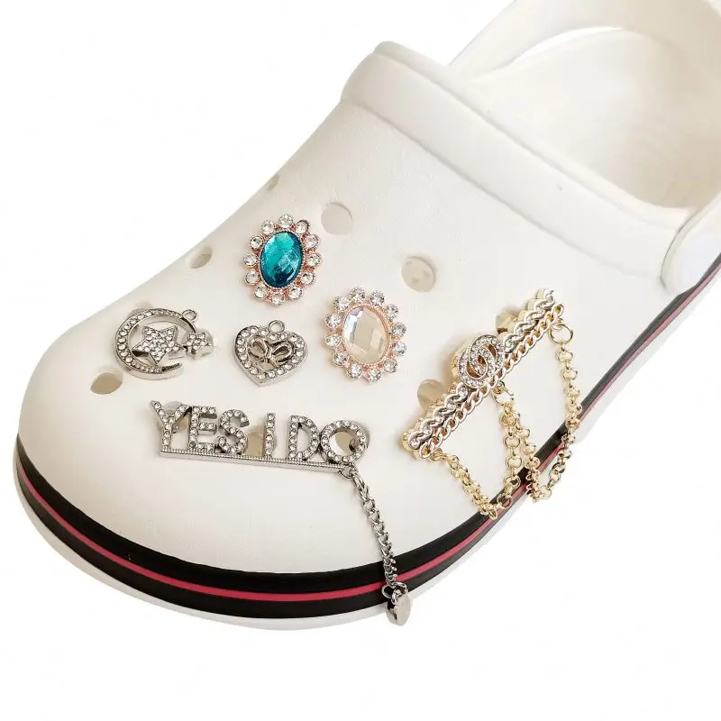 HOT sale high-class metal bling designer clog charms for croc shoe decoration bling metal charms for croc shoe, Gold and silver
HOT sale high-class metal bling designer clog charms for croc shoe decoration bling metal charms for croc shoe, Gold and silver