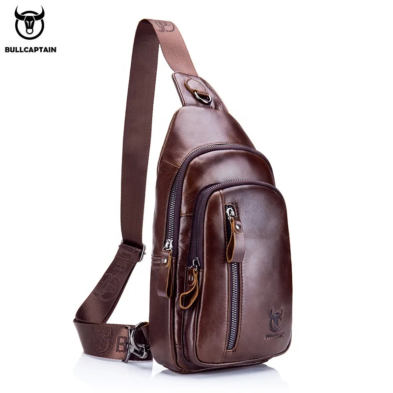 BULLCAPTAIN Men's Leather Handbag Custom Messenger Bag Leather Chest Bag Retro Travel Bag
BULLCAPTAIN Men's Leather Handbag Custom Messenger Bag Leather Chest Bag Retro Travel Bag